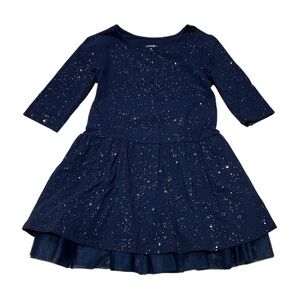 Carter's‎ Midnight Blue Glitter Dress with tulle